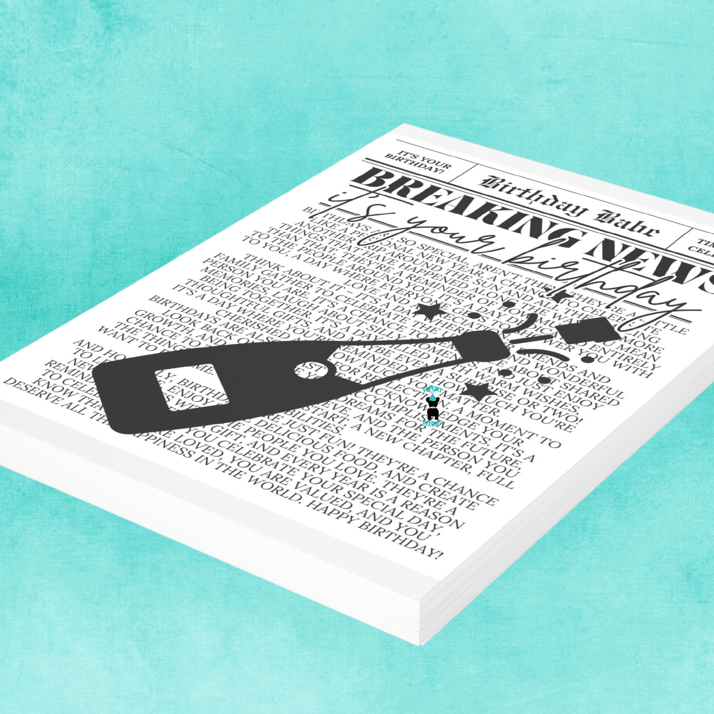 Breaking News: It's Your Birthday | 2 Templates