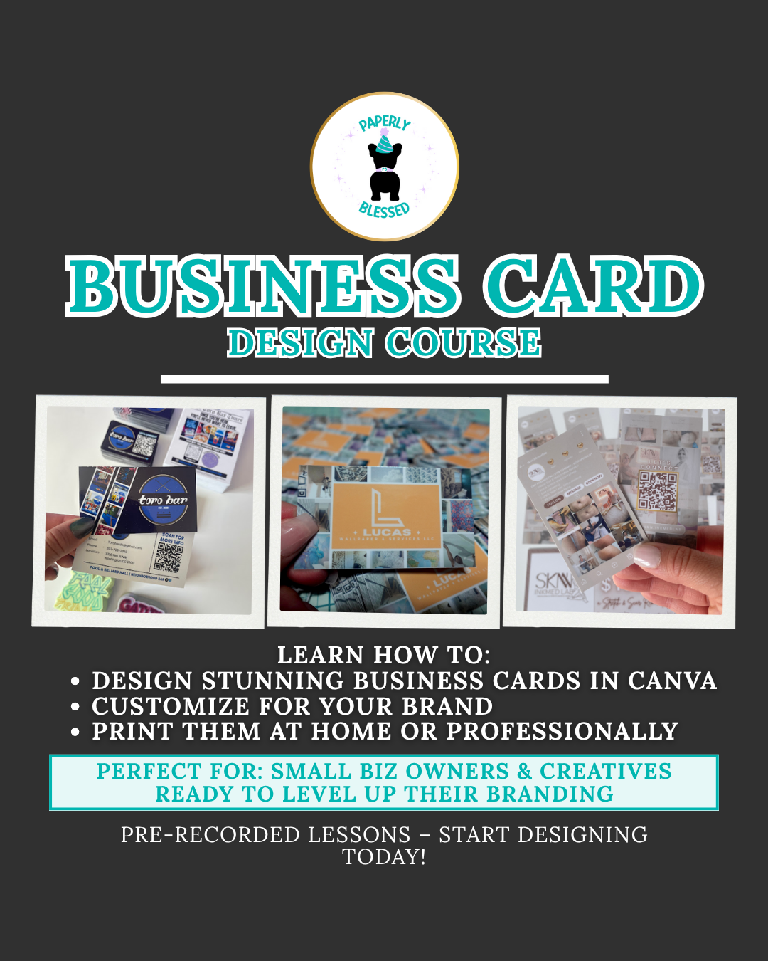 Business Card Design Course | Pre-Recorded & Instant Access