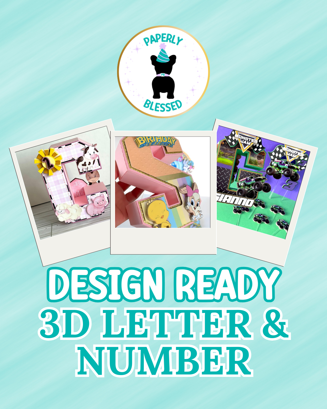 Design Ready 3D Letters & Numbers - 8" Tall