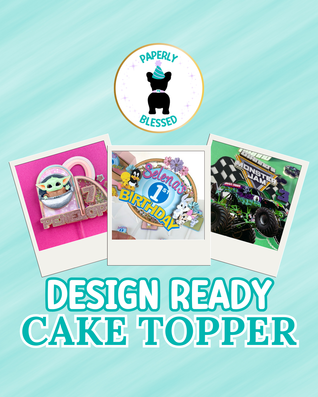 Design Ready Theme | Cake Topper