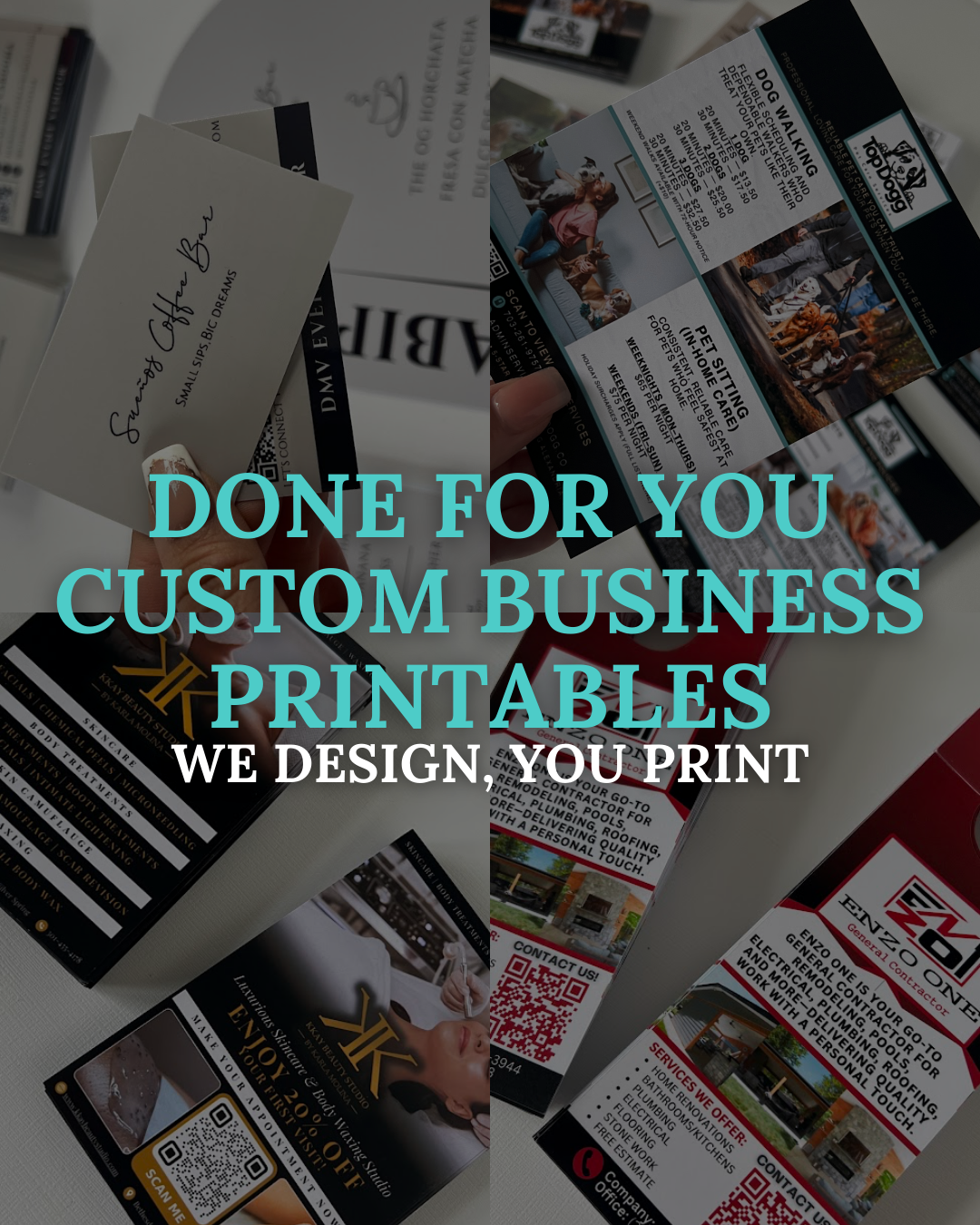 DONE FOR YOU Custom Business Printables | We Design, You Print