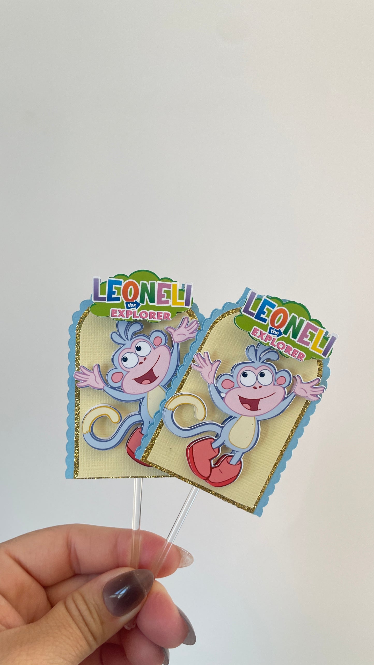 Dora | Layered Cupcake Toppers (Set of 12)