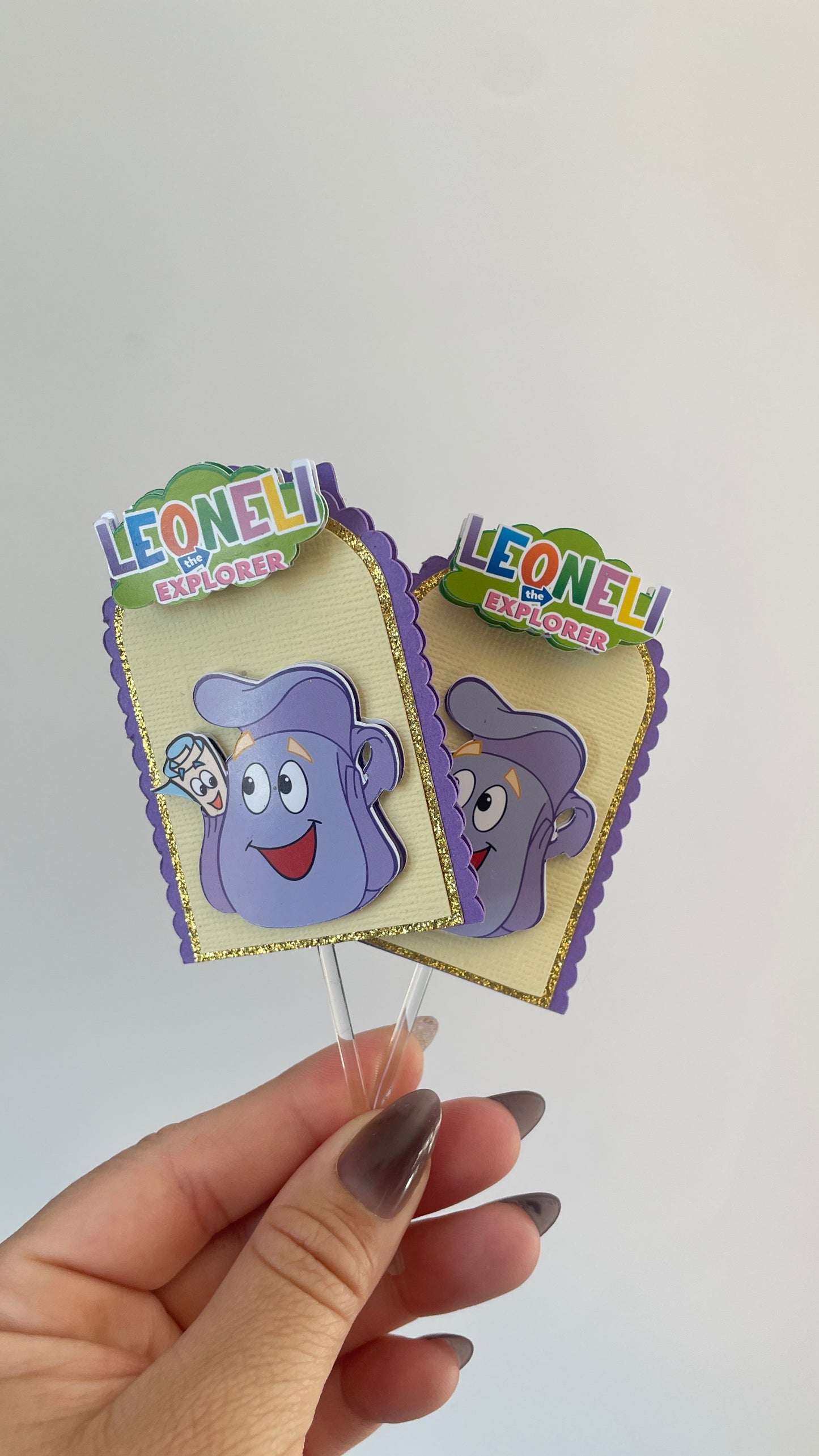 Dora | Layered Cupcake Toppers (Set of 12)