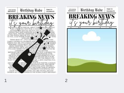 Breaking News: It's Your Birthday | 2 Templates