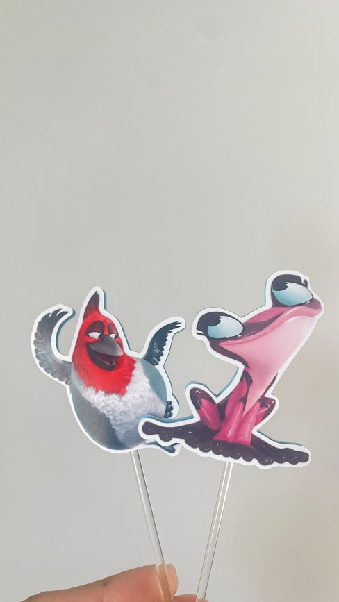 Rio Cupcake Toppers | Printed Cupcake Toppers (Set of 12)