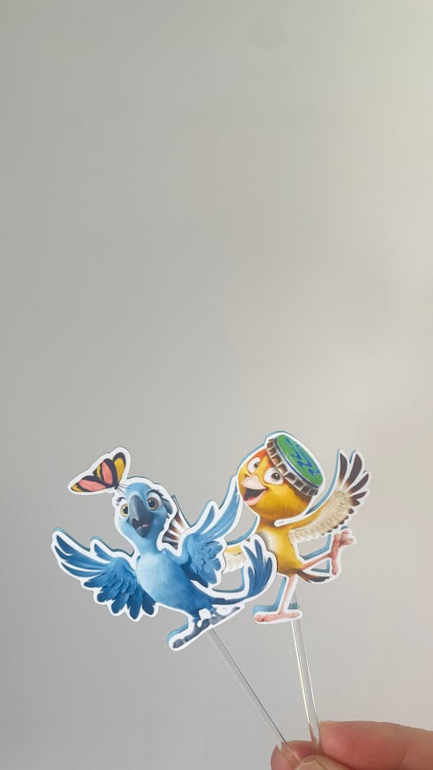 Rio Cupcake Toppers | Printed Cupcake Toppers (Set of 12)