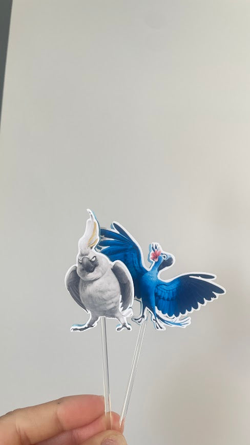 Rio Cupcake Toppers | Printed Cupcake Toppers (Set of 12)