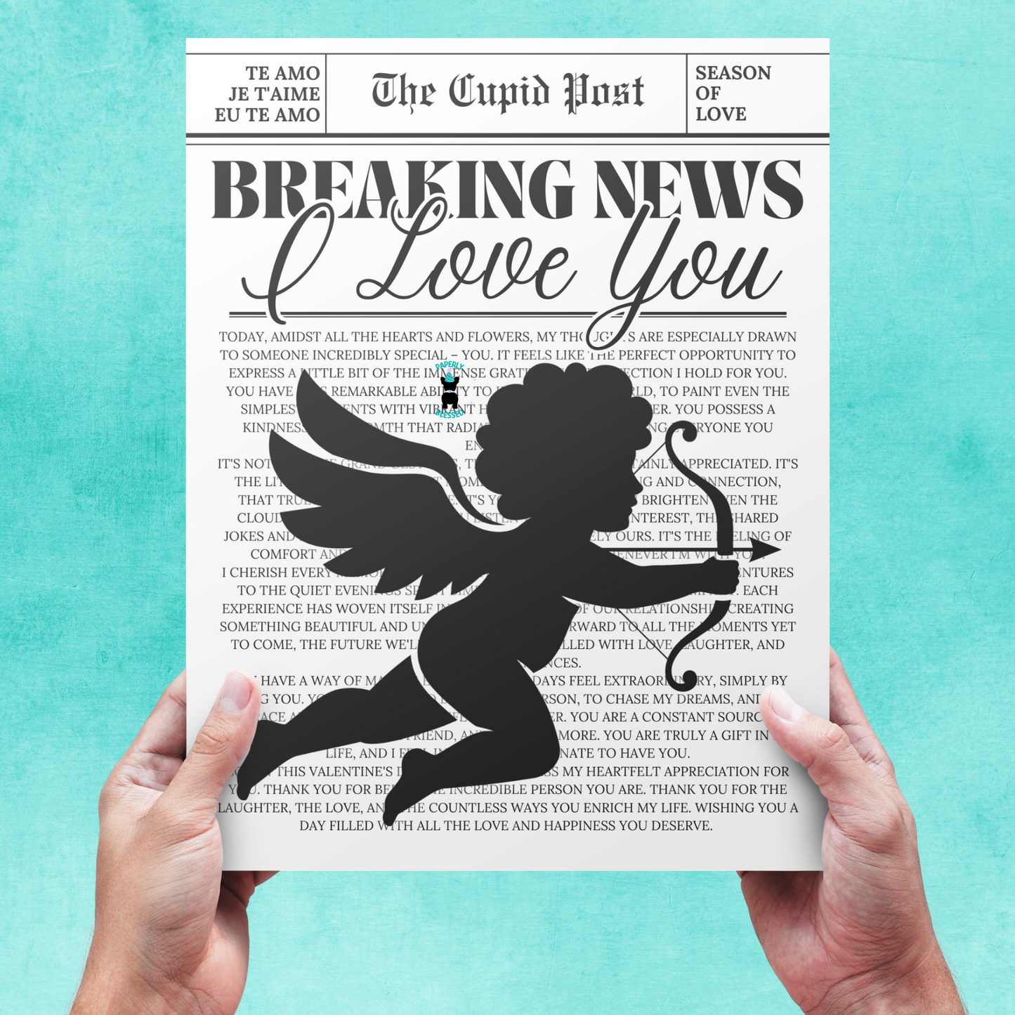 Breaking News: I Love You | 2 Templates