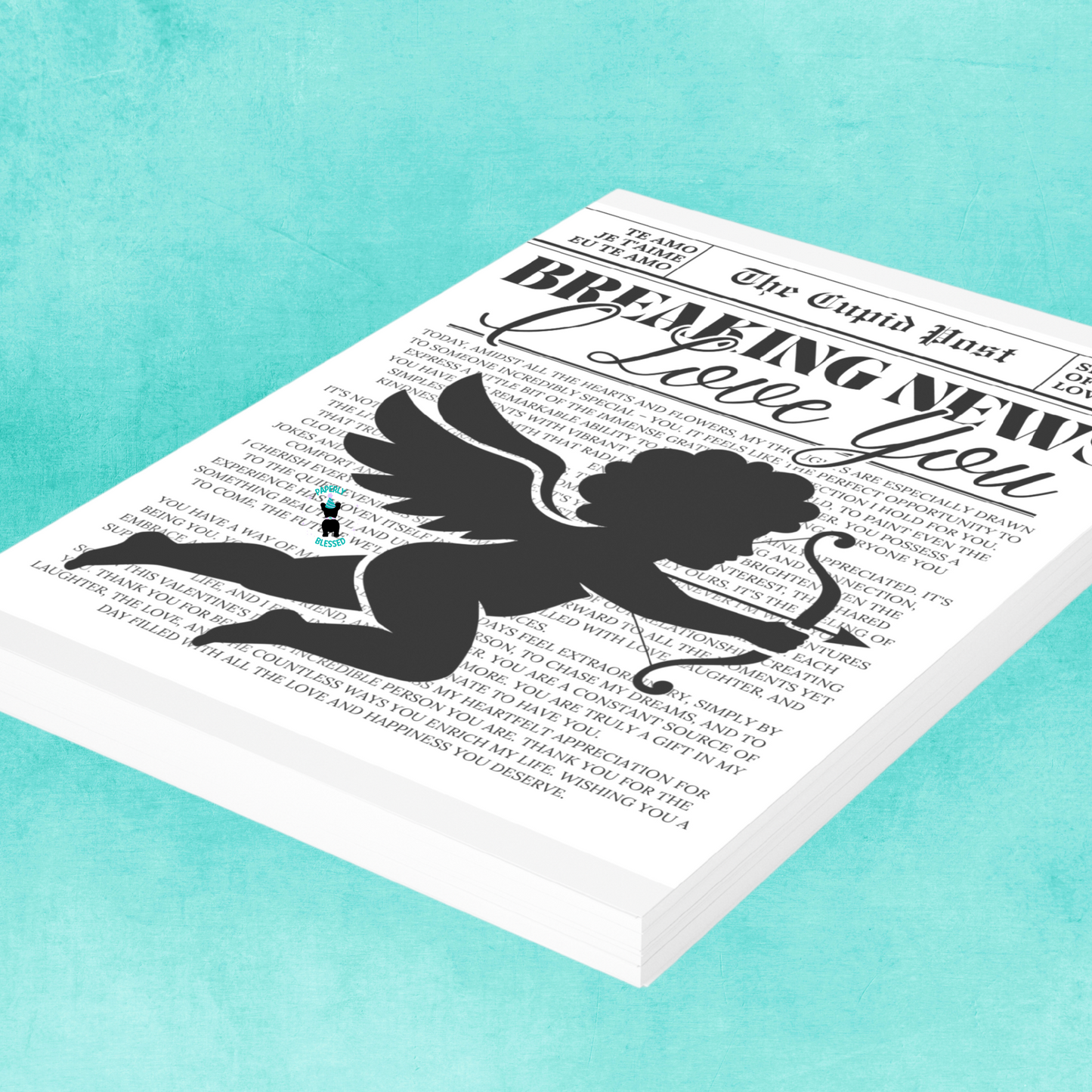 Breaking News: I Love You | 2 Templates