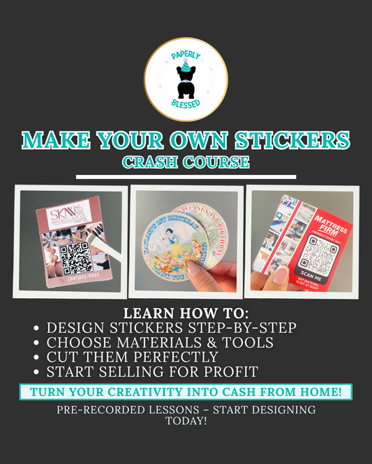 Make Your Own Stickers | Pre-Recorded Course & Instant Access