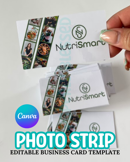 PHOTO STRIP BUSINESS CARD TEMPLATE