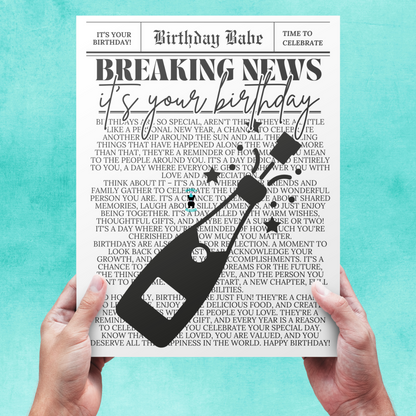 Breaking News: It's Your Birthday | 2 Templates