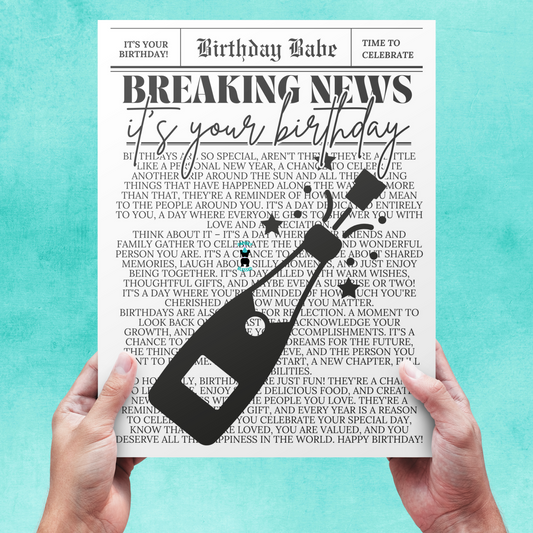 Breaking News: It's Your Birthday | 2 Templates