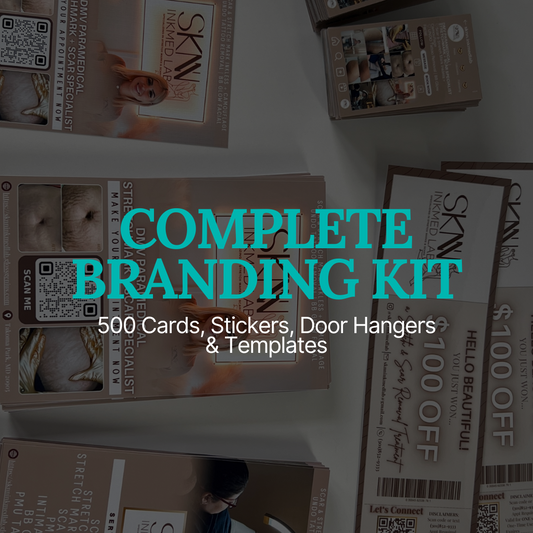 Complete Branding Kit | 500 Cards, Stickers, Door Hangers & Templates