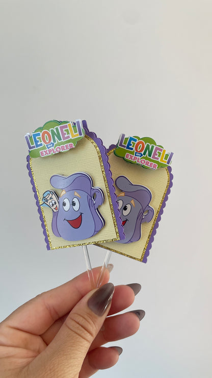 Dora | Layered Cupcake Toppers (Set of 12)