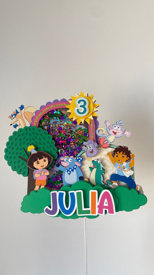Dora & Diego | Cake Topper