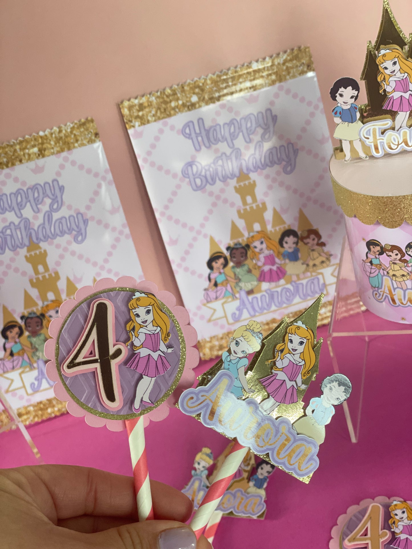 Princess | Layered Cupcake Toppers (Set of 12)