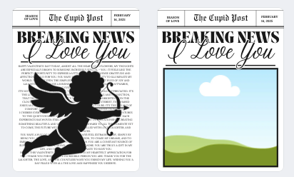 Breaking News: I Love You | 2 Templates