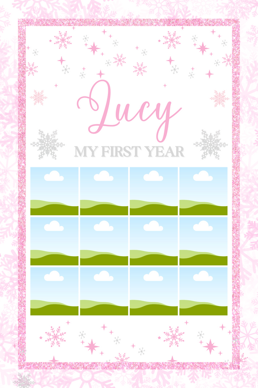 Winter ONEderland | Milestone Sign | Digital Download