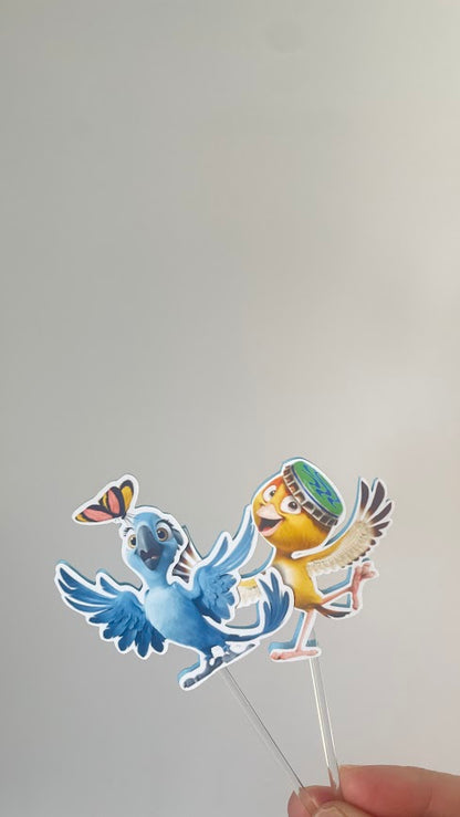 Rio Cupcake Toppers | Printed Cupcake Toppers (Set of 12)